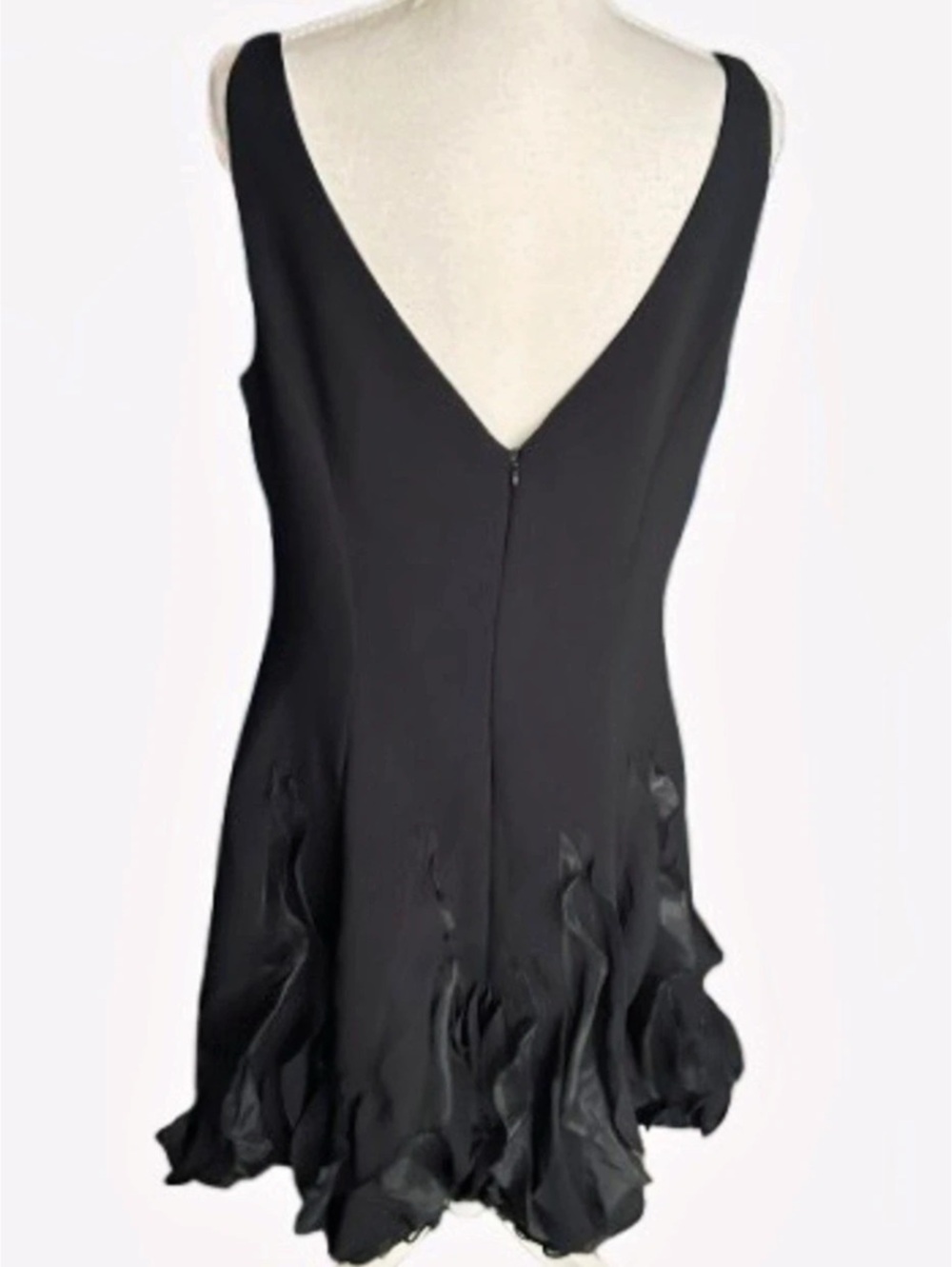 Little Black Flouncy Dress JS BOUTIQUE Large 12 Cocktail Formal Wedding
